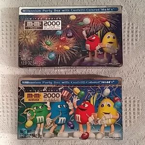 M&M's Set of 2 Millennium Party Boxes #0118